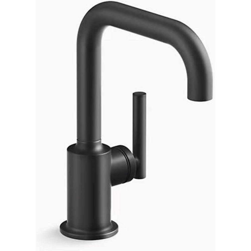 KOHLER Matte Black Single Handle Lever Water Filter Faucet 