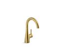 Single Handle Water Filter Faucet in Vibrant Brushed Moderne Brass