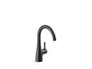 Single Handle Water Filter Faucet in Matte Black