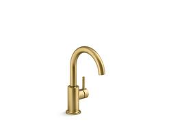 Single Handle Water Filter Faucet in Vibrant® Brushed Moderne Brass