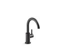 Single Handle Water Filter Faucet in Matte Black