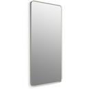 60 x 28 in. Rectangular Mirror in Brushed Nickel 