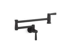 Wall Mount Pot Filler in Matte Black