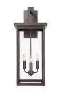 60W Outdoor Wall Sconce in Powder Coat Bronze