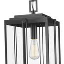 1-Light Outdoor Hanging Lantern Powder Coated Black 