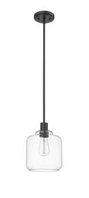 1-Light Mini-Pendant Light in Matte Black 