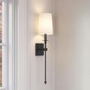 1-Light Wall Sconce in Matte Black 