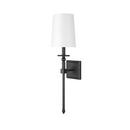 1-Light Wall Sconce in Matte Black 