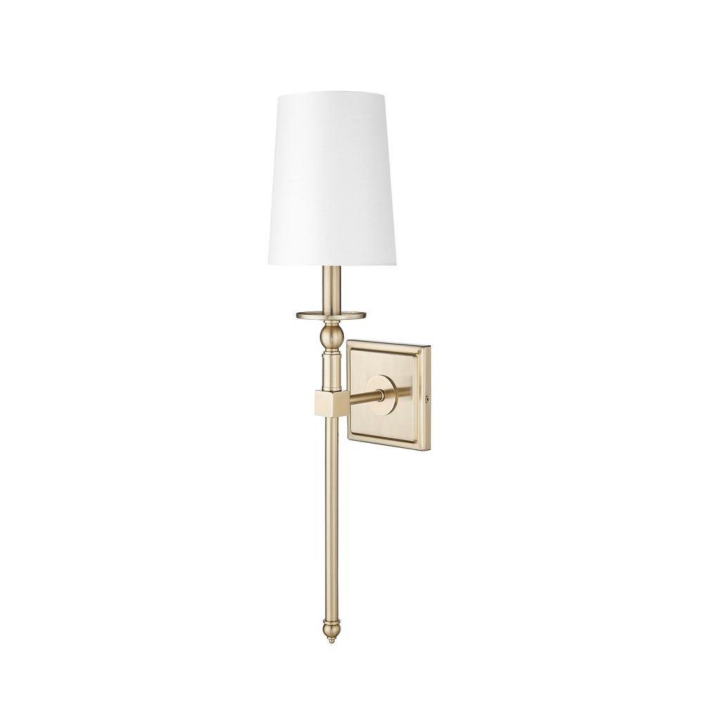 1-Light Wall Sconce in Modern Gold 