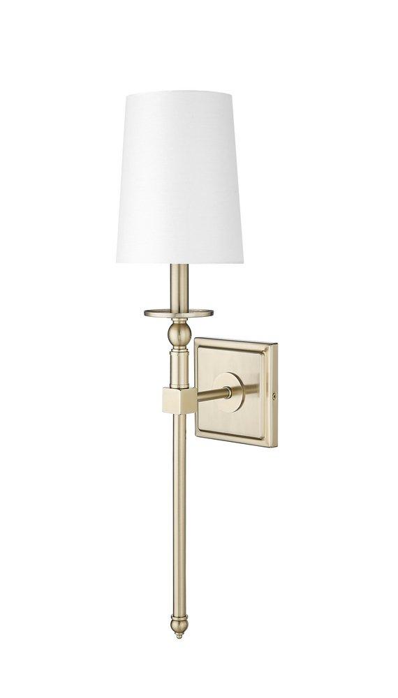1-Light Wall Sconce in Modern Gold 