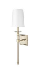 1-Light Wall Sconce in Modern Gold 