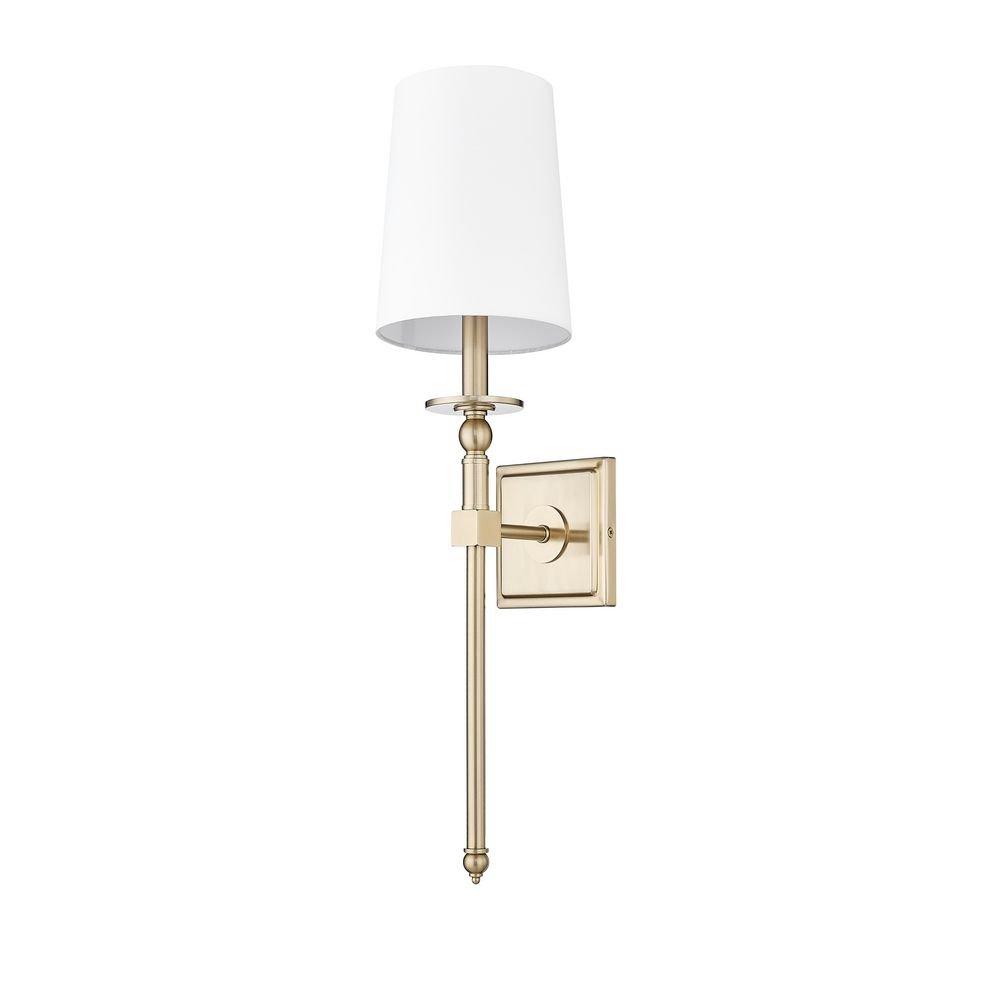 1-Light Wall Sconce in Modern Gold 