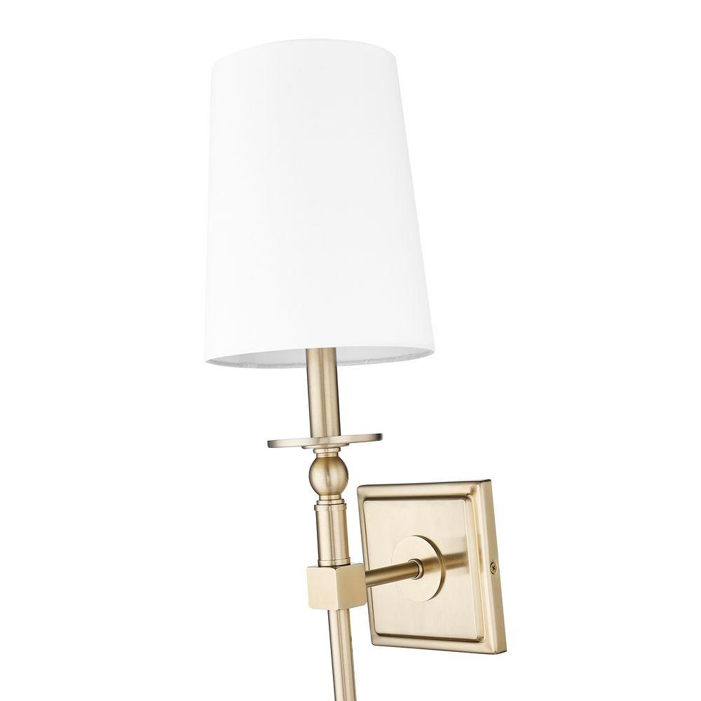 1-Light Wall Sconce in Modern Gold 