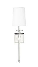 1-Light Wall Sconce in Polished Nickel