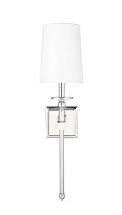 1-Light Wall Sconce in Polished Nickel