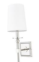 1-Light Wall Sconce in Polished Nickel 