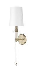 1-Light Wall Sconce in Modern Gold 