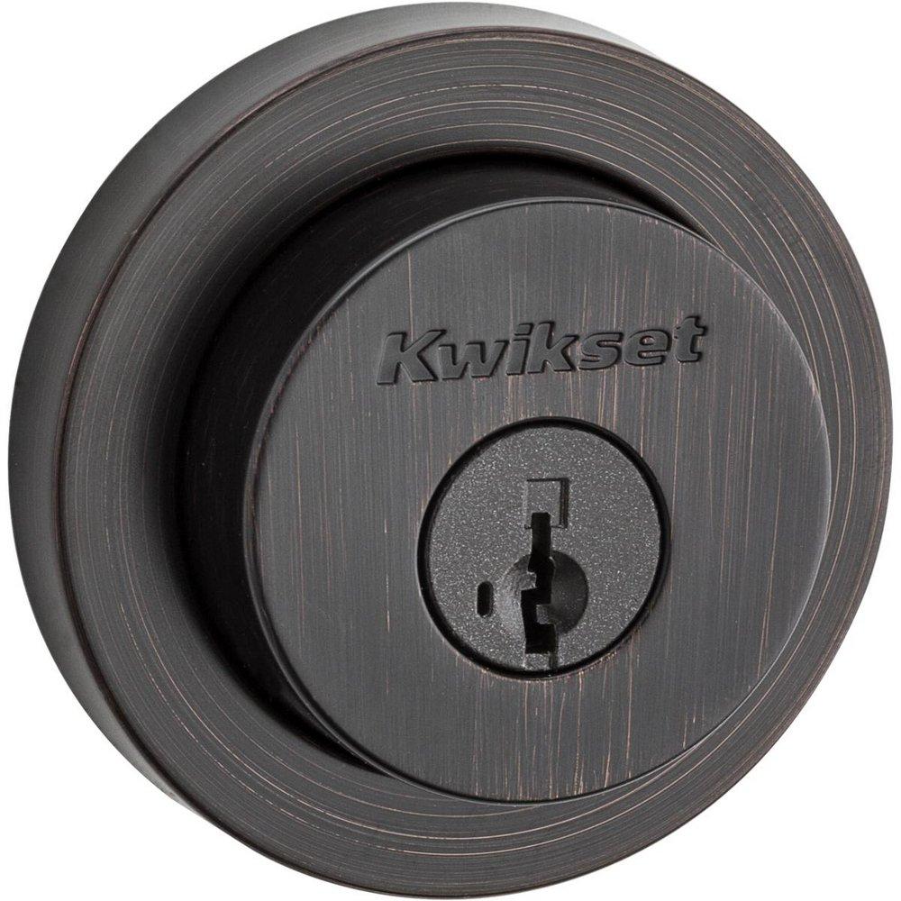 Smartkey Round Deadbolt in Venetian Bronze 