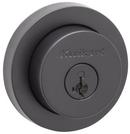 KWIKSET MILAN ROUND SINGLE CYLINDER DEADBOLT WITH SMARTKEY SECURITY MATTE BLACK