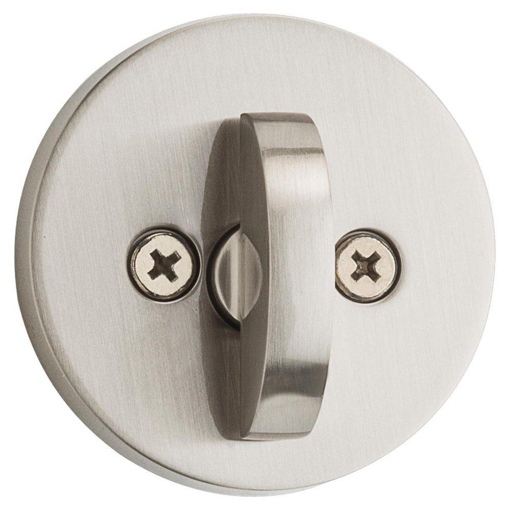 158 MILAN ROUND DEADBOLT KEYED ONE SIDE IN SATIN NICKEL FEATURING SMARTKEY SECURITY 