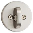 158 MILAN ROUND DEADBOLT KEYED ONE SIDE IN SATIN NICKEL FEATURING SMARTKEY SECURITY 