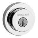 KWIKSET MILAN ROUND SINGLE CYLINDER DEADBOLT WITH SMARTKEY GRADE 2 POLISHED CHROME