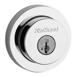 Smartkey Round Deadbolt in Polished Chrome