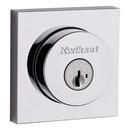 Smartkey Round Single Cylinder Deadbolt in Polished Chrome 
