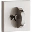 KWIKSET HALIFAX SQUARE SINGLE CYLINDER DEADBOLT W/ SMARTKEY SATIN NICKEL 