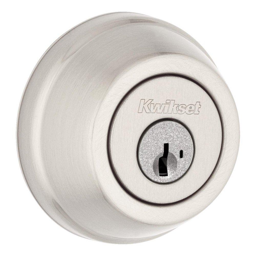 KWIKSET SINGLE CYLINDER DEADBOLT GRADE 2 SATIN NICKEL 