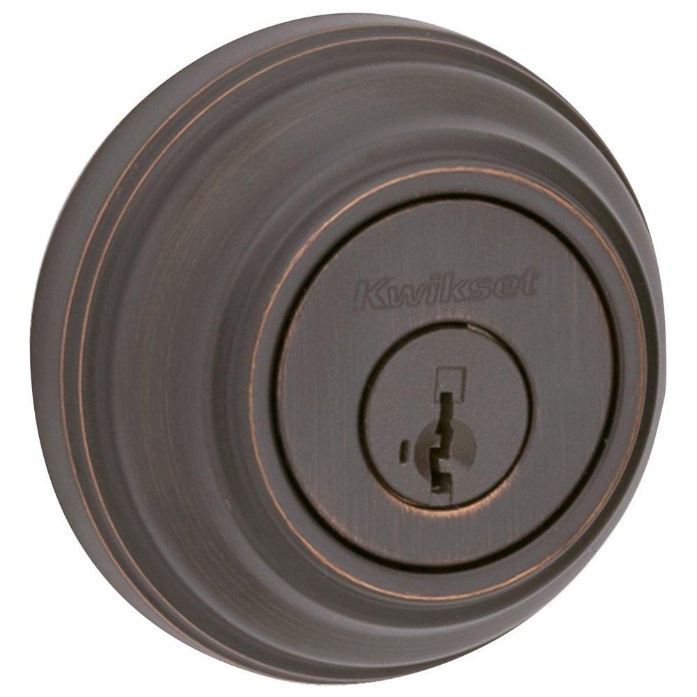 Smartkey One-Sided Deadbolt in Venetian Bronze 