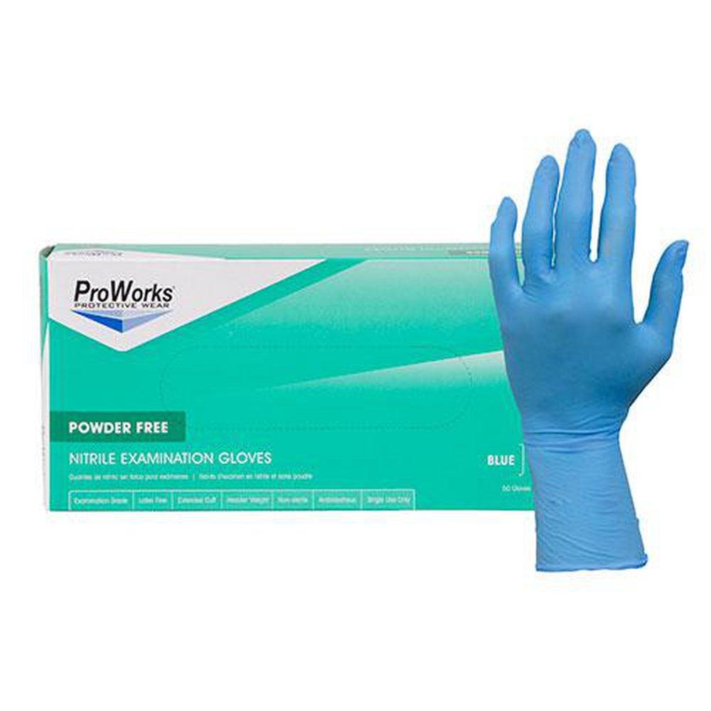 L Size Nitrile Blue Gloves (Box of 50) 