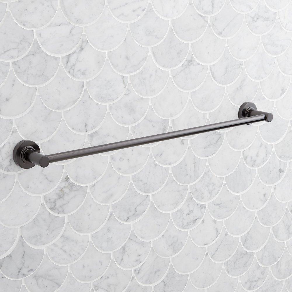 Signature Hardware Gunmetal 24 in. Towel Bar 