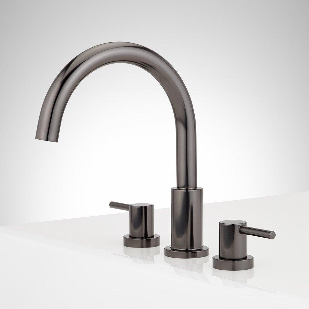 Signature Hardware Gunmetal Two Handle Roman Tub Filler Faucet (Trim Only) 