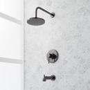 Single Handle Pressure Balancing Tub & Shower Faucet  in Gunmetal