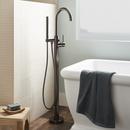 Single Handle Lever Floor Mount Filler in Gunmetal