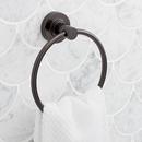 Round Closed Towel Ring in Gunmetal