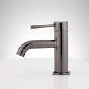 Single Handle Monoblock Bathroom Sink Faucet in Gunmetal 