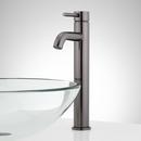 Single Handle Vessel Filler Bathroom Sink Faucet in Gunmetal
