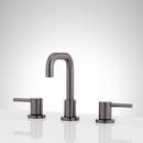 Two Handle Widespread Bathroom Sink Faucet in Gunmetal