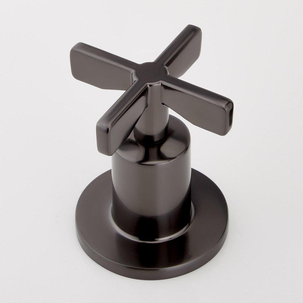 Signature Hardware Gunmetal Two Handle Widespread Bathroom Sink Faucet 