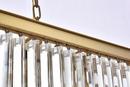 40 RECTANGLE CRYSTAL CHANDELIER SATIN GOLD 