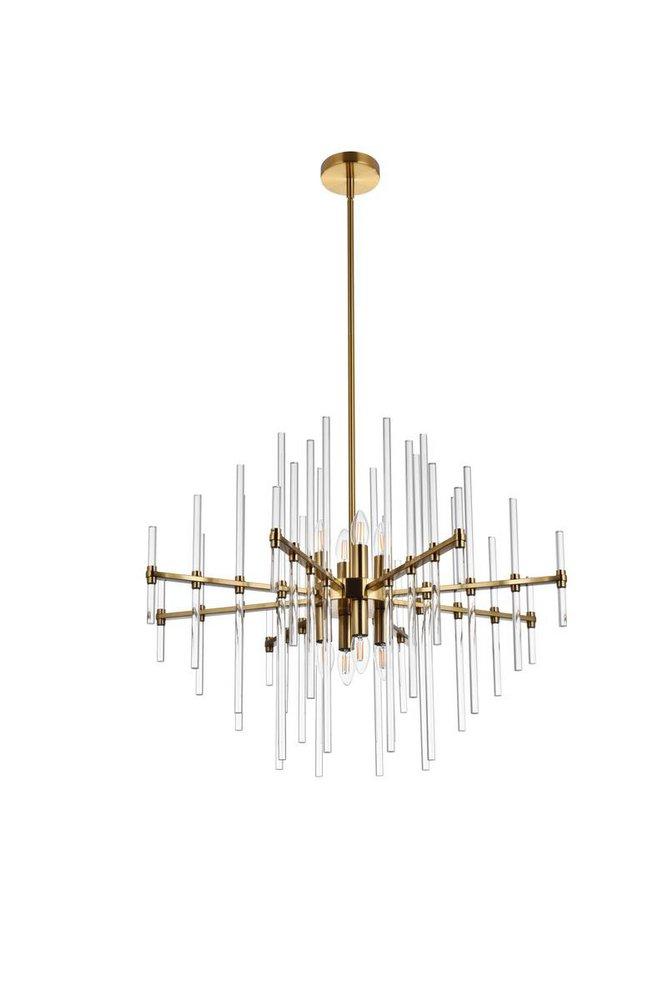 31 CRYSTAL ROD PENDANT GOLD 