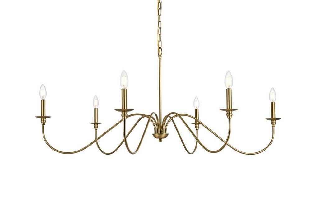 48 CHANDELIER SATIN GOLD 