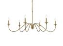 48 CHANDELIER SATIN GOLD 