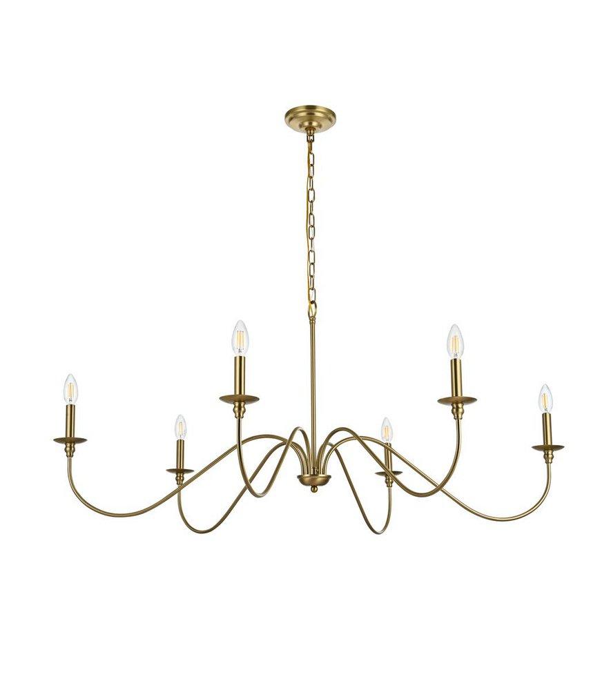 48 CHANDELIER SATIN GOLD 