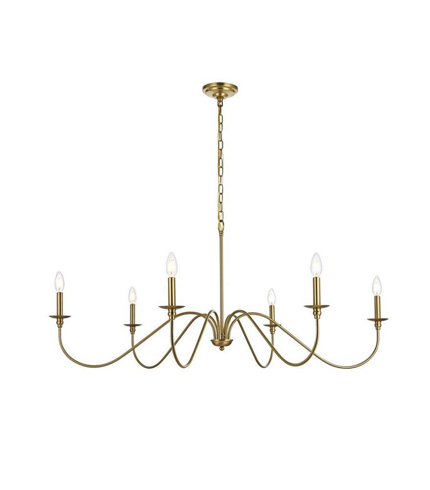 48 CHANDELIER SATIN GOLD 