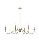48 CHANDELIER SATIN GOLD 