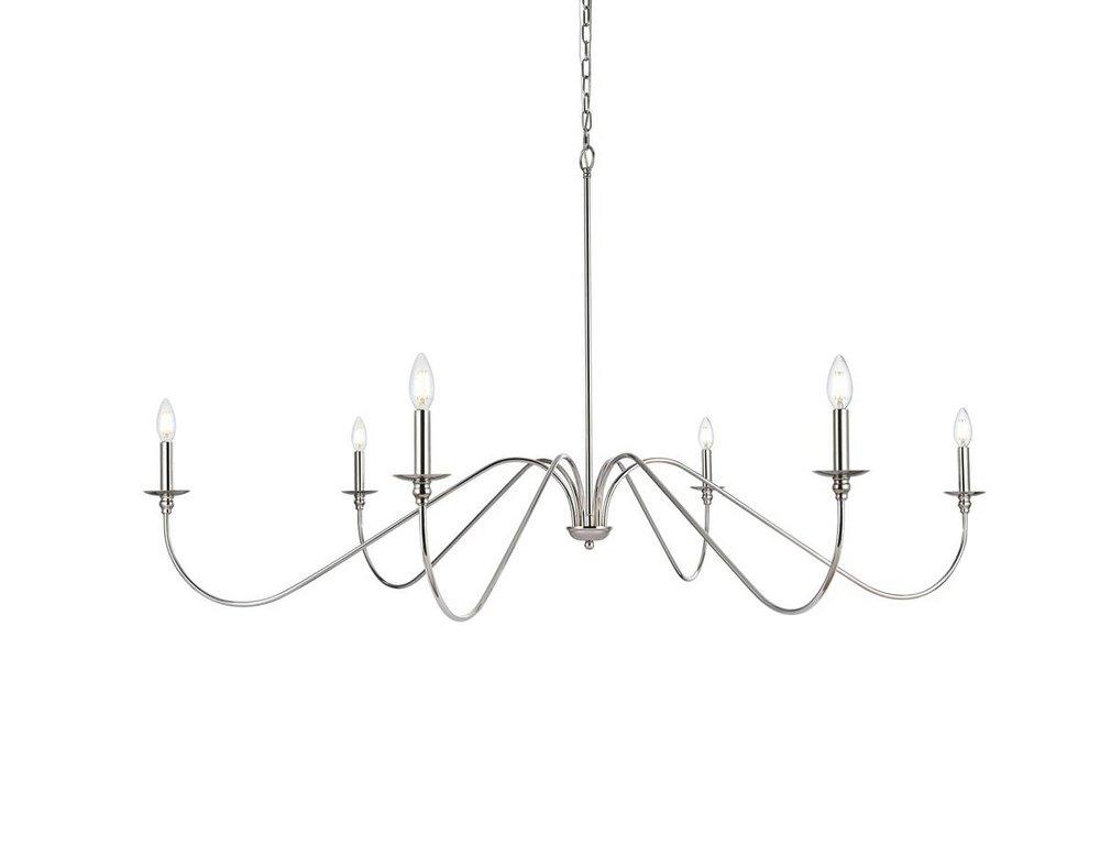 60 CHANDELIER POLISHED NICKEL 
