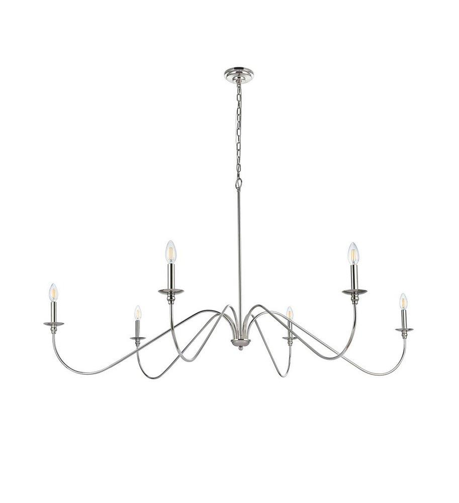 60 CHANDELIER POLISHED NICKEL 